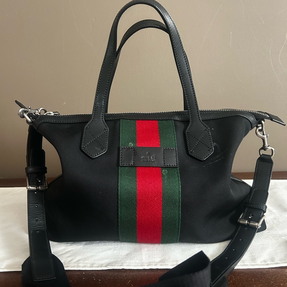 Gucci Web Stripe Two-Way Shoulder Bag 630923.